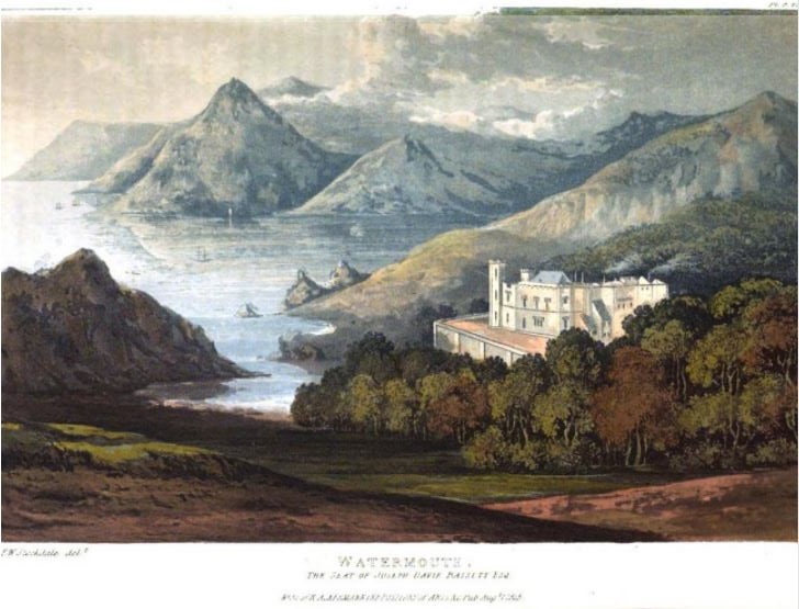 A painting of Watermouth manion in Devon