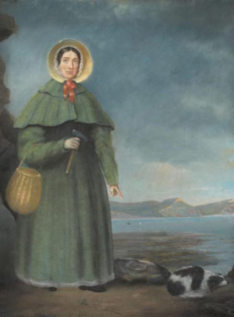Mary Anning by the seashore